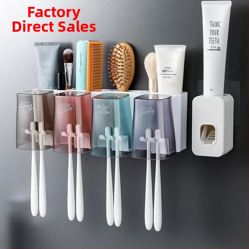 Dantų šepetėlių stovo rinkinys, daugiafunkcis dantų šepetėlio puodelis, buitinis dantų puodelis, burnos skalavimo skysčio puodelis, dantų pastos spaustukas be perforatoriaus, artefaktas