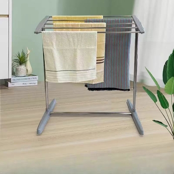 Roostevabast terasest põrandaga kahekihiline ühekorruseline rõdu siseruumides kokkupandav käterätikuivati kuivatusrest