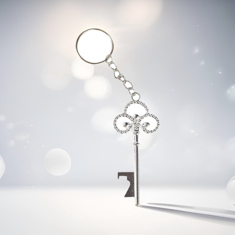 Európai és amerikai határokon átnyúló kreatív sörösüveg-nyitó kulcstartó cink ötvözetből, hosszú fogantyúval ellátott sörnyitó kulcstartó lánc hordozható