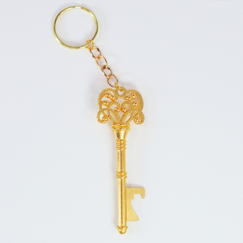 Európai és amerikai határokon átnyúló kreatív sörösüveg-nyitó kulcstartó cink ötvözetből, hosszú fogantyúval ellátott sörnyitó kulcstartó lánc hordozható