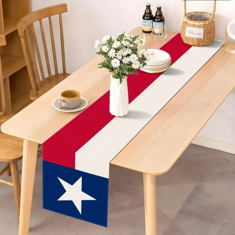Stalo vėliavėlė Nepriklausomybės dienos Atminimo dienos spausdinimas Restorano salės pokylių dekoravimas temu AliExpress Amazon Cross Border Wholesale