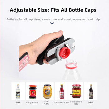 Πολυλειτουργικό ανοιχτήρι μπουκαλιών οικιακών συσκευών κουζίνας πρακτικό ανοιχτήρι βάζων αντιολισθητικό βιδωτό καπάκι