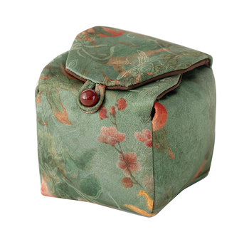 „Xiangyun“ siūlų arbatos puodelių laikymo maišelis, nešiojamas arbatos puodelių laikymo maišelis, „Kung Fu“ kelioninis audinys