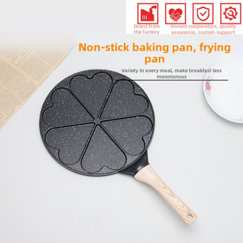 Praepann, piiriülene südamekujuline mittenakkuva panniga, hommikusöögi küpsetuspann, lameda põhjaga plaat, grillplaat, gaasipliit, induktsioonpliit, Banji pott, hulgimüük