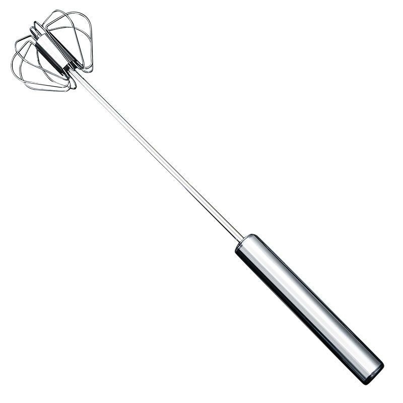 Pusiau automatinis nerūdijančio plieno kiaušinių plaktuvas, rankinis kiaušinių trintuvas, grietinėlės burbulų plaktuvas, mažas kepimo įrankis