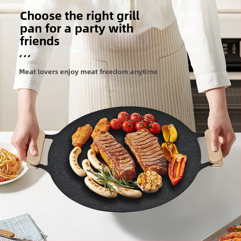 Тава за печене, външна кръгла, майфанска, незалепваща, къмпинг, картонена, тип тава за печене, търговска, грилована риба, домакинска, корейска, барбекю, тава