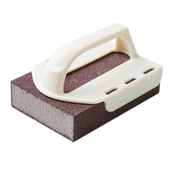 Σφουγγάρι σμύριδας με λαβή μαγικό τρίψιμο πάτου κατσαρόλας κουζίνας καθαρισμός ισχυρής βρωμιάς αφαίρεσης σκουριάς βούρτσα τεχνούργημα κατσαρόλας