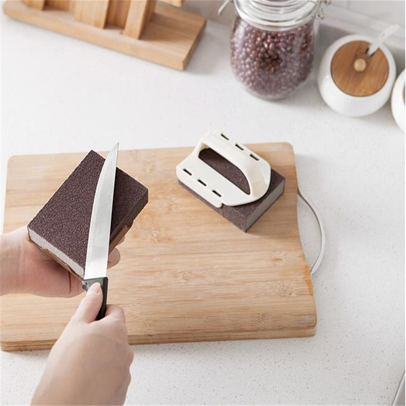 Smirgliszivacs fogantyúval, varázslatos súrolóedény alja, konyhai takarítás, erős szennyeződés eltávolítása, rozsdakefe, edény tárgy