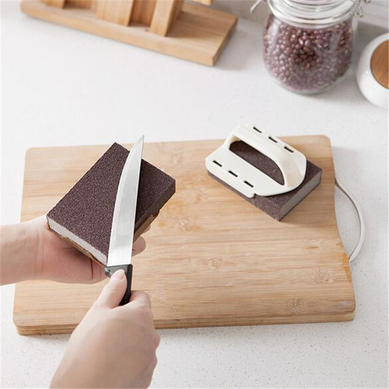 Smirgliszivacs fogantyúval, varázslatos súrolóedény alja, konyhai takarítás, erős szennyeződés eltávolítása, rozsdakefe, edény tárgy