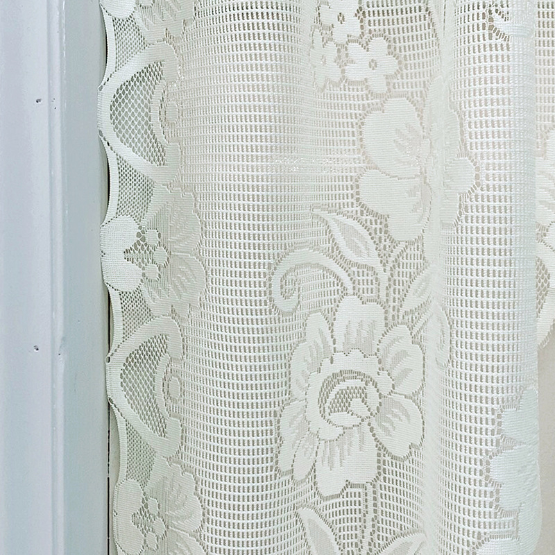 Maža šviežių nėrinių pakėlimo užuolaida, romėniška pakėlimo marlės užuolaida, įlankos langas, virtuvės pertvaros durys, tiesioginis pristatymas vaikų kambariui