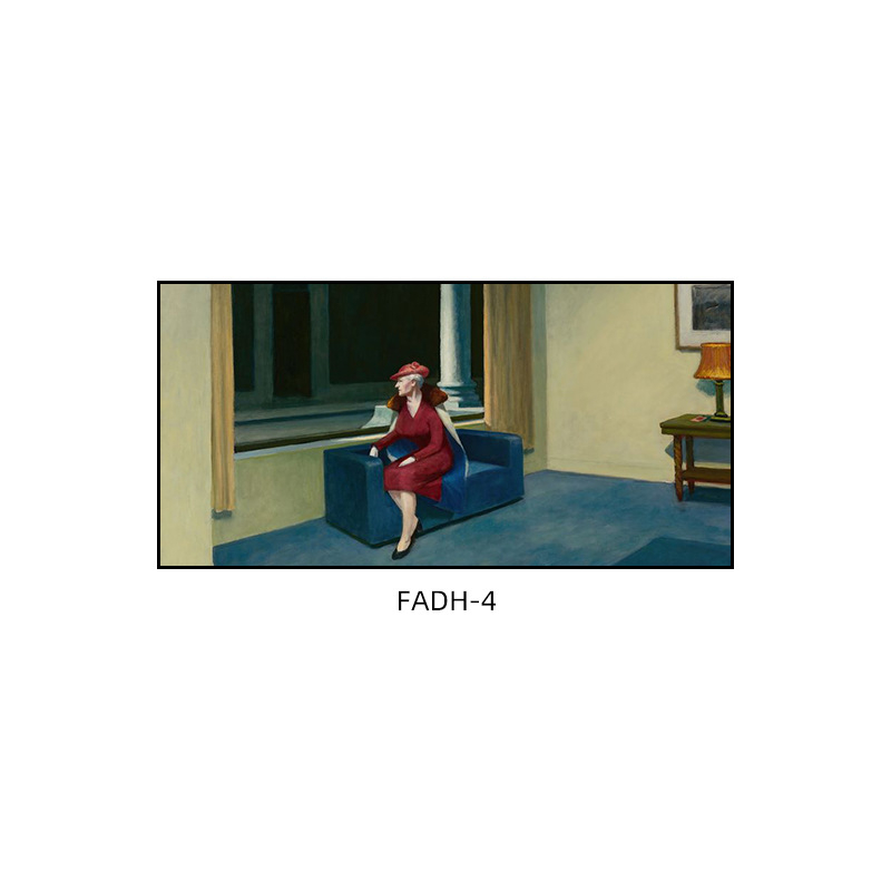 Edward Hope`i Ööreisija Dekoratiivmaal Baari taust Seinale riputatav maal Nighthawk Art Õlimaal Elutoa Vintage Murals