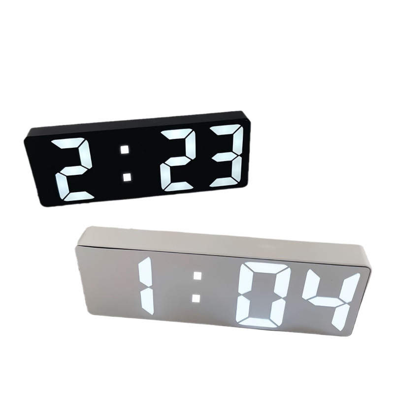 Ceas cu oglindă, ceas cu alarmă, ceas inteligent, mut, monitor de timp, dormitor, ceas electronic digital, decorare desktop