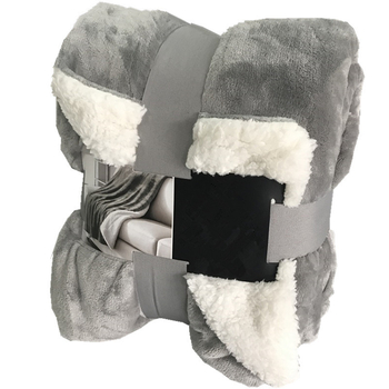 Одеяло от агнешка вълна, зимно единично фланелено одеяло от коралов полар, двуслойно удебелено за топлина