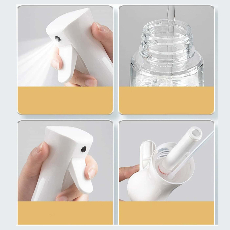 Nagų įrankiai aukšto slėgio vientisos spalvos nepertraukiamo purškimo buteliukas didelio tankio drėkinamasis makiažo purškimo buteliukas skiedimui smulkus rūkas itin smulkus purškimas