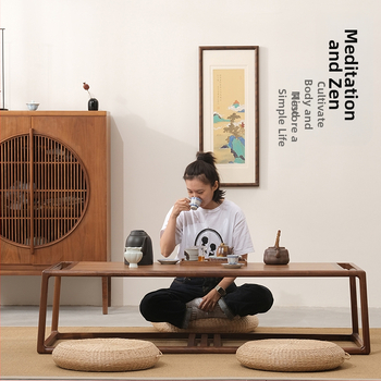 Μαξιλάρι δαπέδου για τελετή τσαγιού Futon με πάχος από άχυρο ιαπωνικού στιλ, διαλογισμός, λατρεία του Βούδα, διαλογισμός, παράθυρο κόλπου Tatami Shenheng