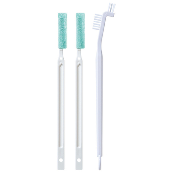 Japānā importēta termosa krūzes vāka tīrīšanas birste pusdienu kastes gumijas gredzena tīrīšanas birste pudeles nipeļa dekontaminācijas birste komplekts