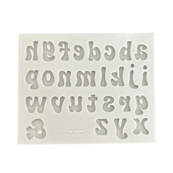 26 angliškos didžiosios ir mažosios raidės bei skaičiai. Silikoninė formelė. „Pasidaryk pats“ fondanto torto šokolado dekoravimo kepimo forma.