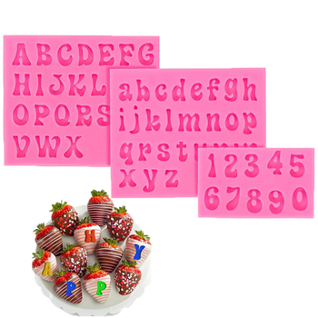 26 angliškos didžiosios ir mažosios raidės bei skaičiai. Silikoninė formelė. „Pasidaryk pats“ fondanto torto šokolado dekoravimo kepimo forma.