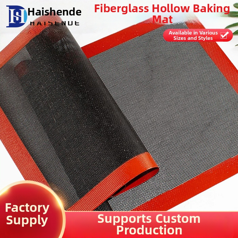 Ο κατασκευαστής προμηθεύει χαλάκι σιλικόνης με κομμένο πλέγμα για ψήσιμο ψωμιού, αντικολλητικό χαλάκι ψησίματος από fiberglass, αναπνεύσιμο χαλάκι ψησίματος σιλικόνης