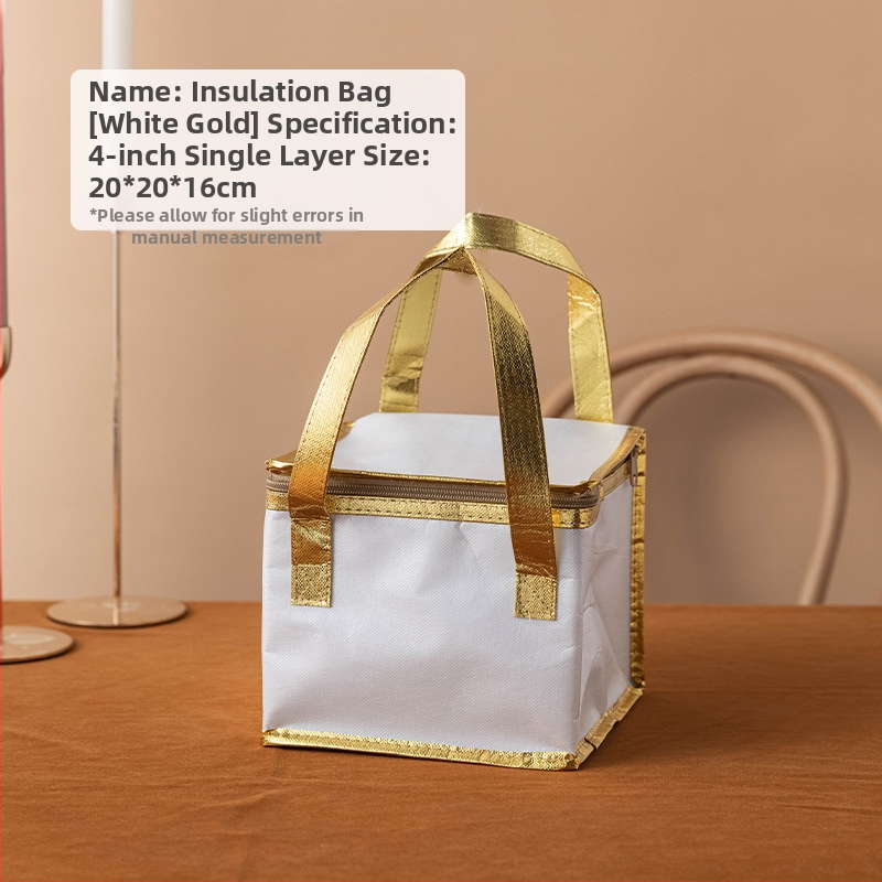 Τσάντα μόνωσης κέικ, ειδική τσάντα ψύξης για πακέτο, τσάντα χειρός, τσάντα παράδοσης από παχύρρευστο μη υφασμένο αλουμινόχαρτο, μικρή και μεγάλη συσκευασία