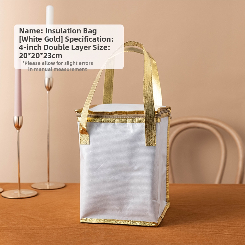 Izolacijska vrećica za torte, Posebna vrećica za hlađenje za van, Torbica, Vrećica za dostavu od zadebljane netkane aluminijske folije, Malo i veliko pakiranje