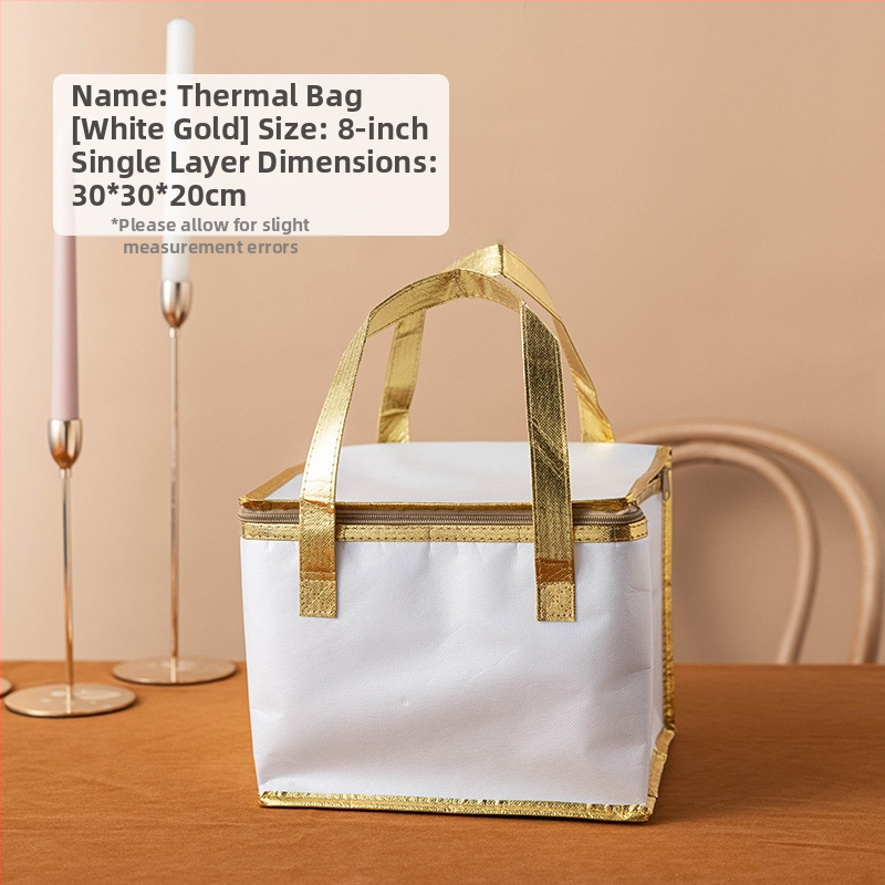 Τσάντα μόνωσης κέικ, ειδική τσάντα ψύξης για πακέτο, τσάντα χειρός, τσάντα παράδοσης από παχύρρευστο μη υφασμένο αλουμινόχαρτο, μικρή και μεγάλη συσκευασία