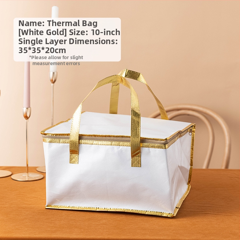 Τσάντα μόνωσης κέικ, ειδική τσάντα ψύξης για πακέτο, τσάντα χειρός, τσάντα παράδοσης από παχύρρευστο μη υφασμένο αλουμινόχαρτο, μικρή και μεγάλη συσκευασία