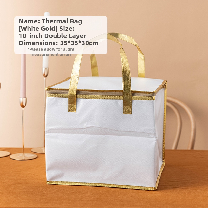 Τσάντα μόνωσης κέικ, ειδική τσάντα ψύξης για πακέτο, τσάντα χειρός, τσάντα παράδοσης από παχύρρευστο μη υφασμένο αλουμινόχαρτο, μικρή και μεγάλη συσκευασία