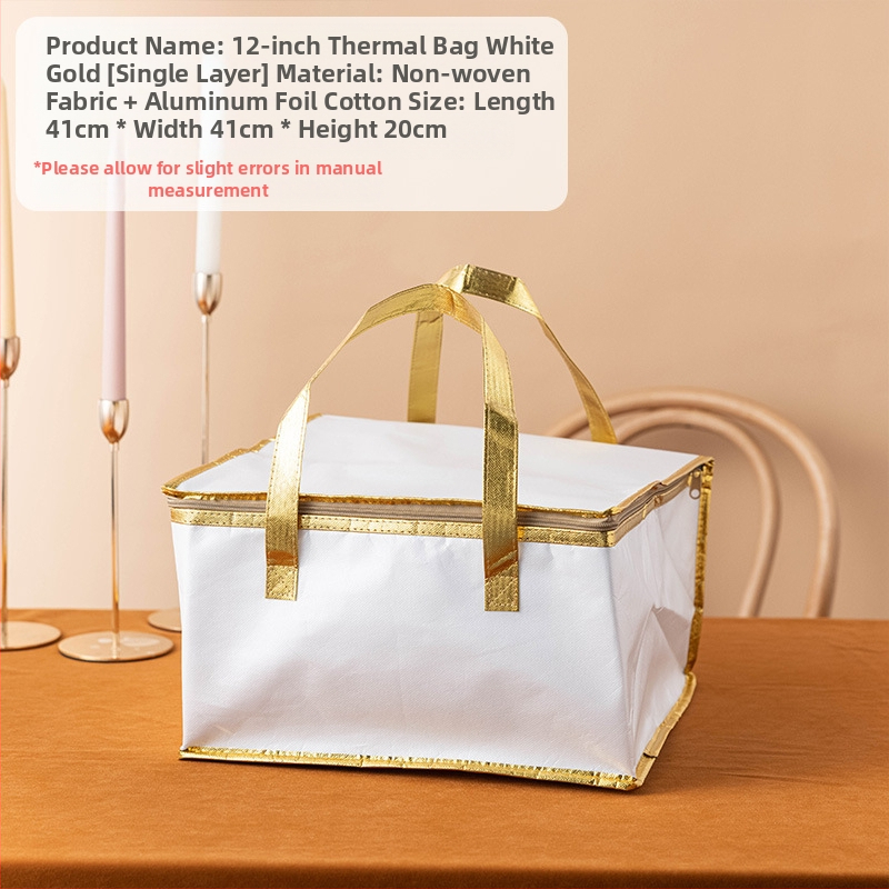 Τσάντα μόνωσης κέικ, ειδική τσάντα ψύξης για πακέτο, τσάντα χειρός, τσάντα παράδοσης από παχύρρευστο μη υφασμένο αλουμινόχαρτο, μικρή και μεγάλη συσκευασία