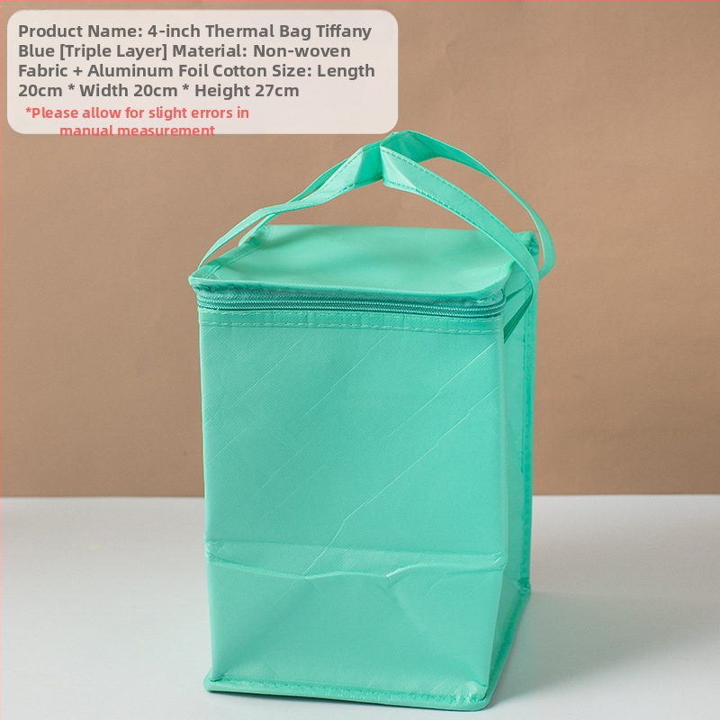 Τσάντα μόνωσης κέικ, ειδική τσάντα ψύξης για πακέτο, τσάντα χειρός, τσάντα παράδοσης από παχύρρευστο μη υφασμένο αλουμινόχαρτο, μικρή και μεγάλη συσκευασία
