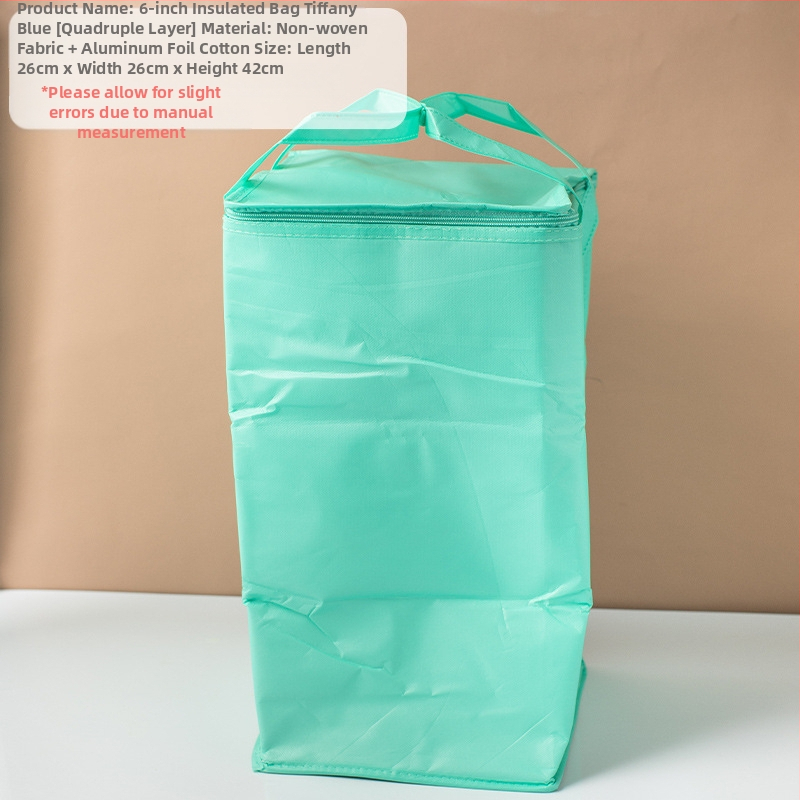 Τσάντα μόνωσης κέικ, ειδική τσάντα ψύξης για πακέτο, τσάντα χειρός, τσάντα παράδοσης από παχύρρευστο μη υφασμένο αλουμινόχαρτο, μικρή και μεγάλη συσκευασία