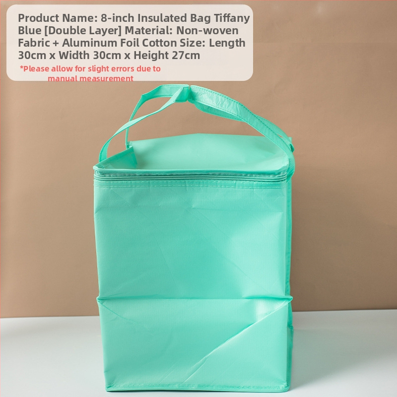 Τσάντα μόνωσης κέικ, ειδική τσάντα ψύξης για πακέτο, τσάντα χειρός, τσάντα παράδοσης από παχύρρευστο μη υφασμένο αλουμινόχαρτο, μικρή και μεγάλη συσκευασία