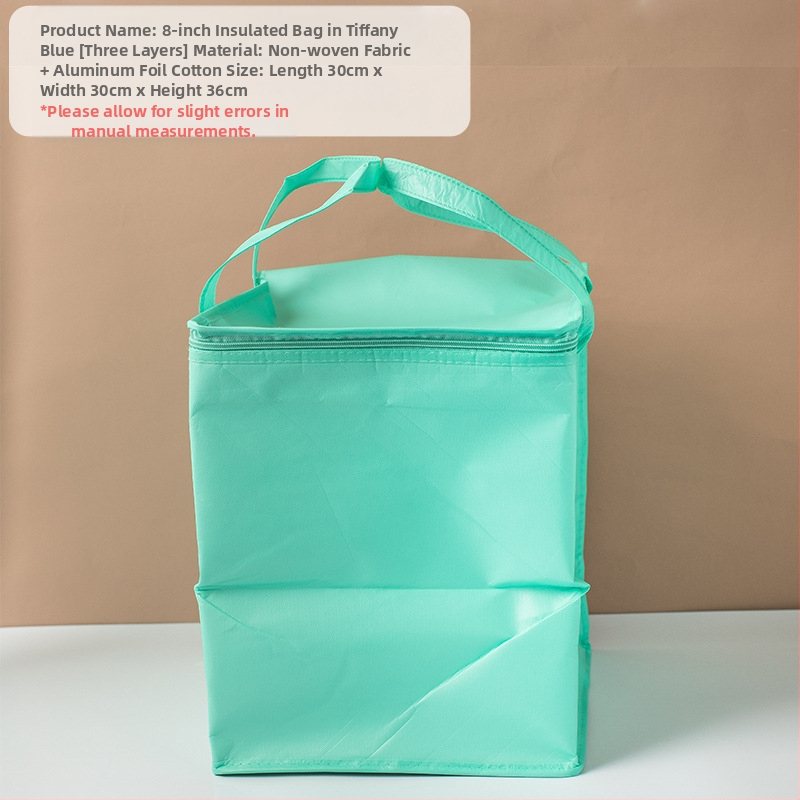 Τσάντα μόνωσης κέικ, ειδική τσάντα ψύξης για πακέτο, τσάντα χειρός, τσάντα παράδοσης από παχύρρευστο μη υφασμένο αλουμινόχαρτο, μικρή και μεγάλη συσκευασία