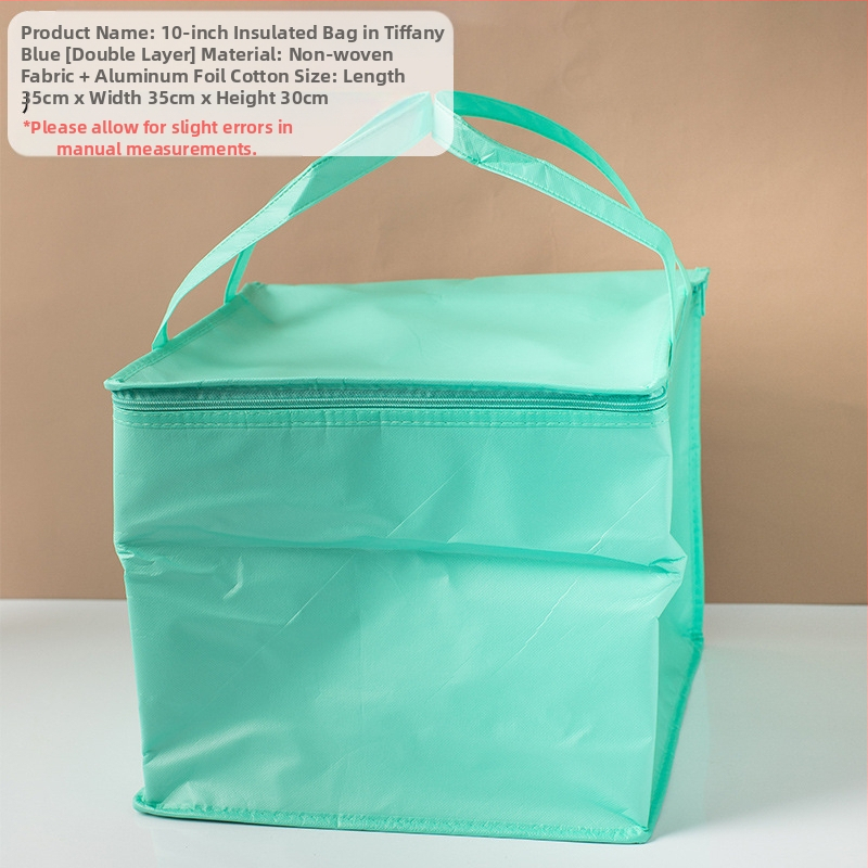 Τσάντα μόνωσης κέικ, ειδική τσάντα ψύξης για πακέτο, τσάντα χειρός, τσάντα παράδοσης από παχύρρευστο μη υφασμένο αλουμινόχαρτο, μικρή και μεγάλη συσκευασία