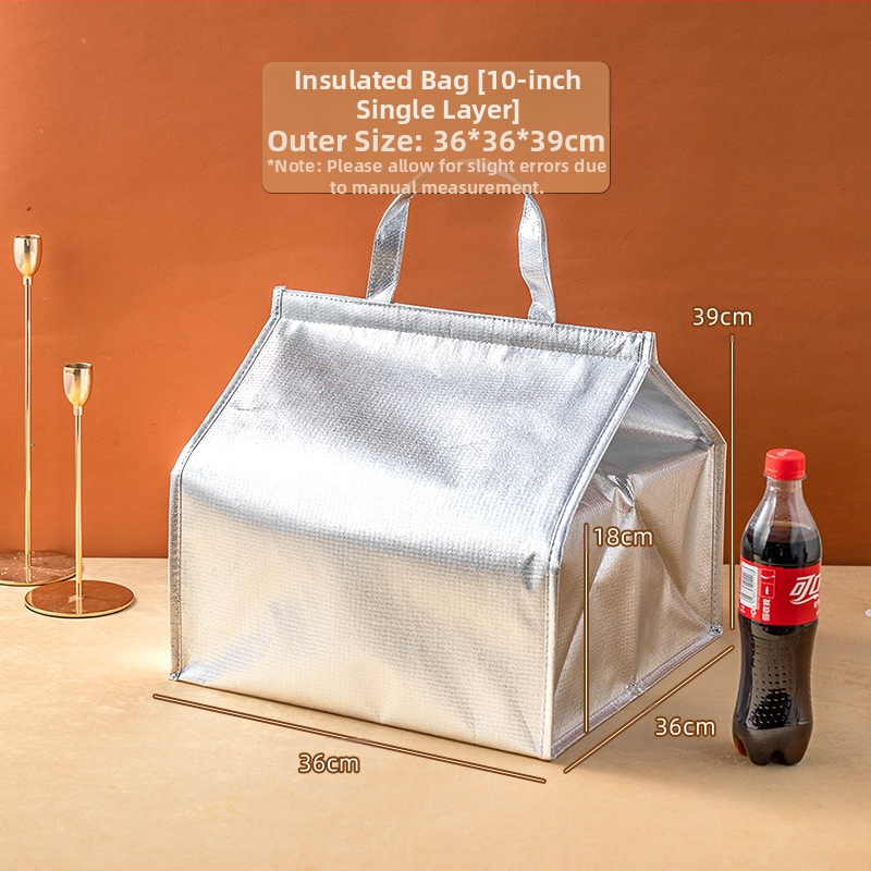 Τσάντα μόνωσης κέικ, ειδική τσάντα ψύξης για πακέτο, τσάντα χειρός, τσάντα παράδοσης από παχύρρευστο μη υφασμένο αλουμινόχαρτο, μικρή και μεγάλη συσκευασία