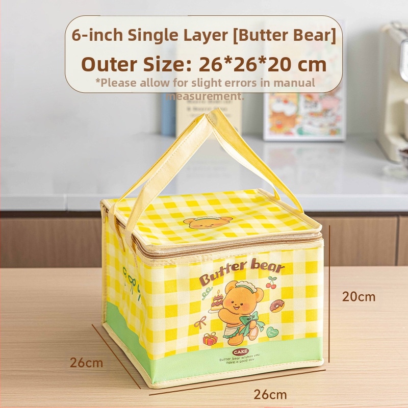 Τσάντα μόνωσης κέικ, ειδική τσάντα ψύξης για πακέτο, τσάντα χειρός, τσάντα παράδοσης από παχύρρευστο μη υφασμένο αλουμινόχαρτο, μικρή και μεγάλη συσκευασία