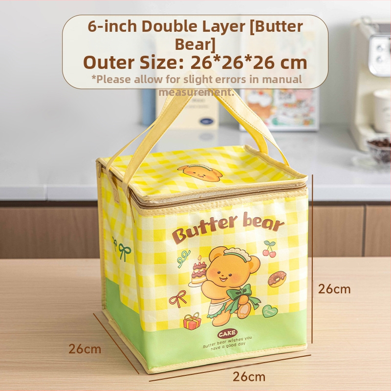 Τσάντα μόνωσης κέικ, ειδική τσάντα ψύξης για πακέτο, τσάντα χειρός, τσάντα παράδοσης από παχύρρευστο μη υφασμένο αλουμινόχαρτο, μικρή και μεγάλη συσκευασία