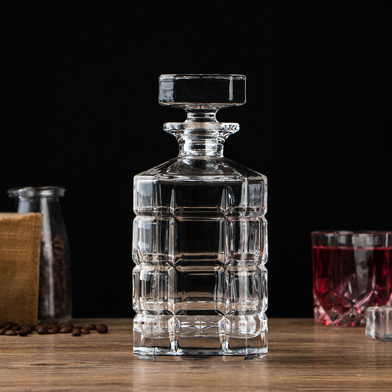 Amazoni piiriülene kristallklaasist viskiveinipudel, veinipudel, veinidekanter, veinipudel, veiniklaaside komplekt