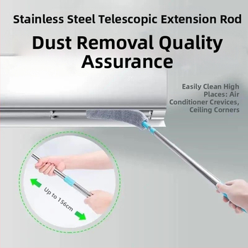 Lovos dugno valymo artefaktas buitinis dulkių šluostė tarpų valymas naujas teleskopinis strypas itin plonas šluostė elektrostatinis nusodintuvas