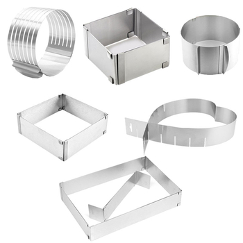 Διασυνοριακό εργαλείο ψησίματος καλουπιών λαζάνια με τυρί και μους από ανοξείδωτο ατσάλι, τηλεσκοπικό στρογγυλό εργαλείο ψησίματος καλουπιών κέικ