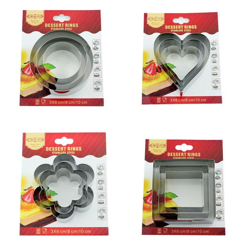 Határokon átnyúló rozsdamentes acél mousse kör sajtos lasagne forma teleszkópos kerek torta kör torta forma sütőeszköz