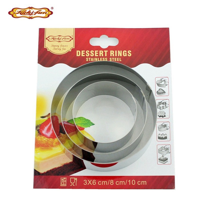 Határokon átnyúló rozsdamentes acél mousse kör sajtos lasagne forma teleszkópos kerek torta kör torta forma sütőeszköz