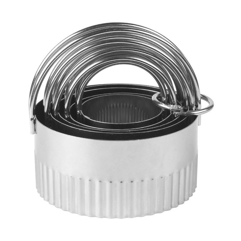 Határokon átnyúló rozsdamentes acél mousse kör sajtos lasagne forma teleszkópos kerek torta kör torta forma sütőeszköz