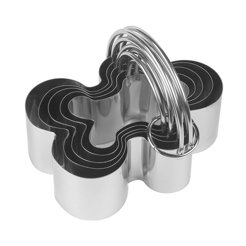 Határokon átnyúló rozsdamentes acél mousse kör sajtos lasagne forma teleszkópos kerek torta kör torta forma sütőeszköz