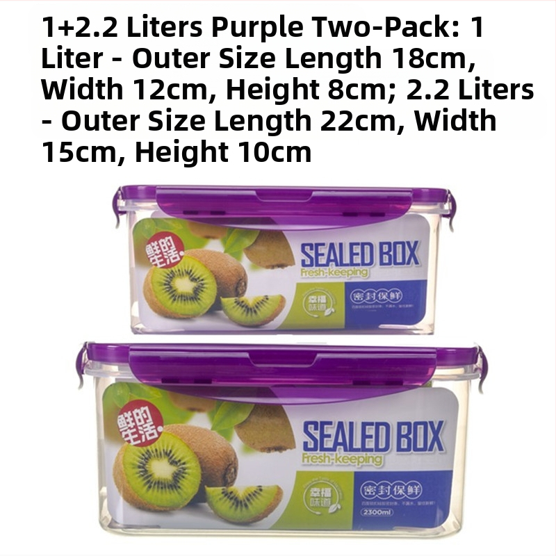 Köögikülmik Ristkülikukujuline säilituskarp Mikrolaineahi Kuumuskindel Plastist Lõunakarp Toidu Lõunakarp Puuviljade hoiustamine Suletud karp