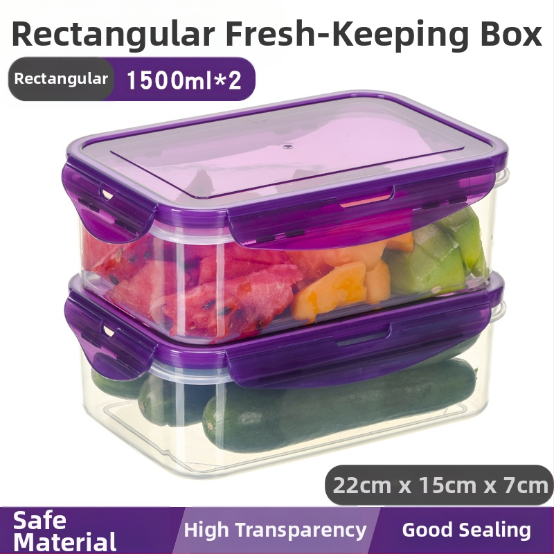 Köögikülmik Ristkülikukujuline säilituskarp Mikrolaineahi Kuumuskindel Plastist Lõunakarp Toidu Lõunakarp Puuviljade hoiustamine Suletud karp