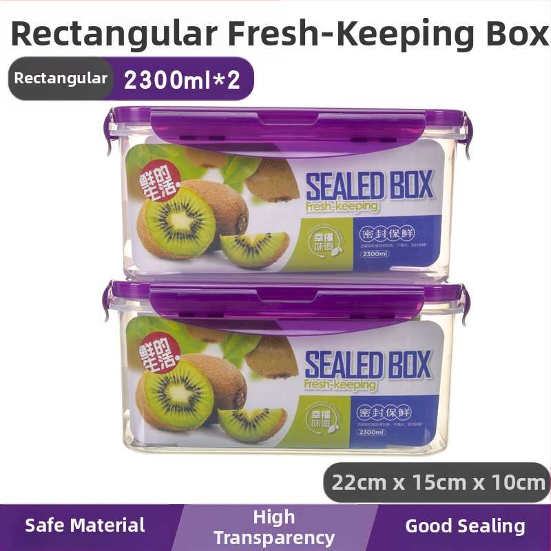 Köögikülmik Ristkülikukujuline säilituskarp Mikrolaineahi Kuumuskindel Plastist Lõunakarp Toidu Lõunakarp Puuviljade hoiustamine Suletud karp