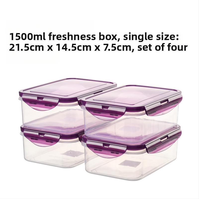 Köögikülmik Ristkülikukujuline säilituskarp Mikrolaineahi Kuumuskindel Plastist Lõunakarp Toidu Lõunakarp Puuviljade hoiustamine Suletud karp