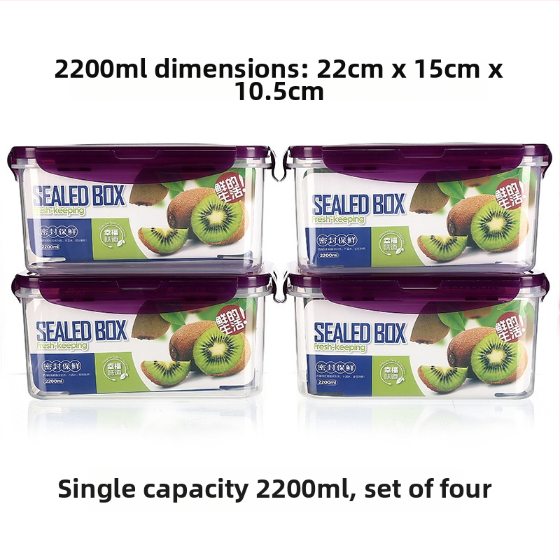 Köögikülmik Ristkülikukujuline säilituskarp Mikrolaineahi Kuumuskindel Plastist Lõunakarp Toidu Lõunakarp Puuviljade hoiustamine Suletud karp