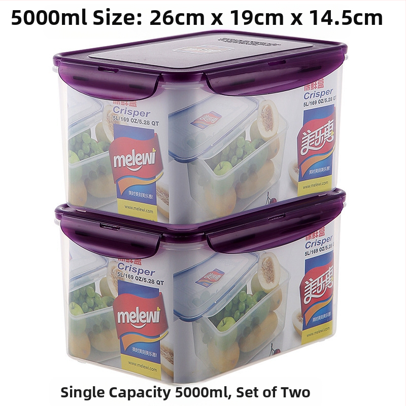 Köögikülmik Ristkülikukujuline säilituskarp Mikrolaineahi Kuumuskindel Plastist Lõunakarp Toidu Lõunakarp Puuviljade hoiustamine Suletud karp